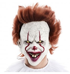 Máscara palhaço IT para completar o seu fato Halloween e Carnaval