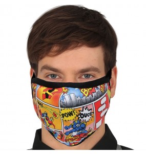 Máscara Banda desenhada de proteção para adulto