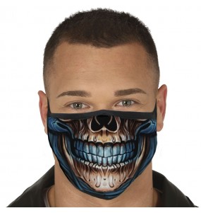 Máscara Esqueleto Diabólico de proteção para adulto