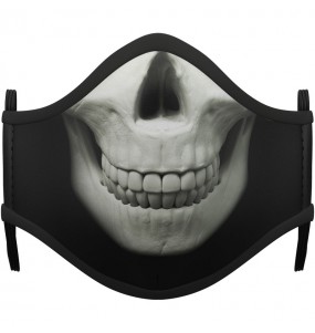 Máscara Esqueleto Zombie de proteção para adulto