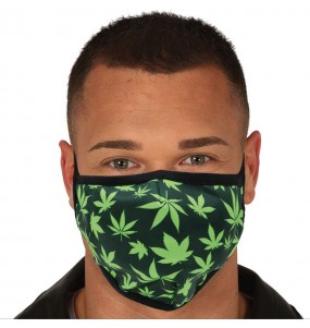 Máscara cannabis de proteção para adulto