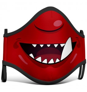Máscara Demónio Cartoon de proteção para crianças