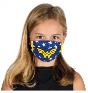 Máscara Wonder Woman de proteção para crianças