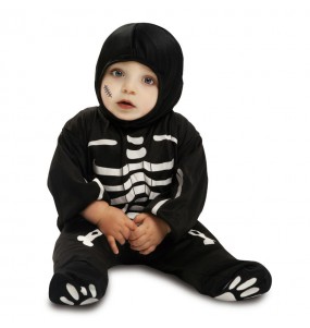 Disfarce Halloween Esqueleto com que o teu bebé ficará divertido
