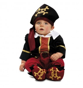 Disfarce Capitão Pirata bebé para deixar voar a sua imaginação
