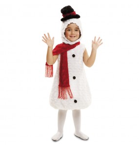 Disfarce boneco de neve de pelúcia menino para deixar voar a sua imaginação no Natal