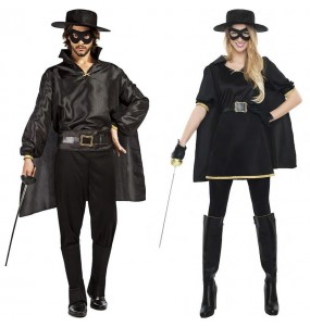 O casal Bandidos Zorro original e engraçado para se disfraçar com o seu parceiro
