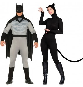 Fatos de casal Batman e Catwoman