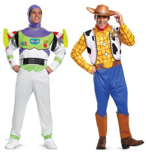 Fatos de casal Buzz Lightyear e Woody de Toy Story