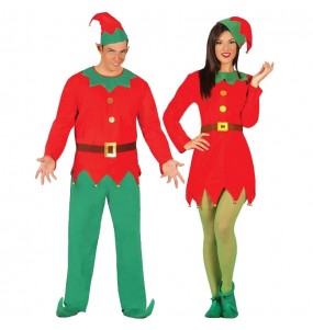 O casal Elfos de pai Natal original e engraçado para se disfraçar com o seu parceiro