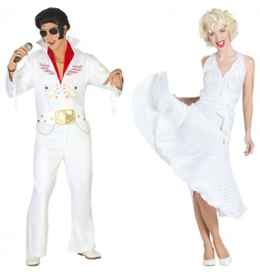 O casal Elvis e Marilyn original e engraçado para se disfraçar com o seu parceiro