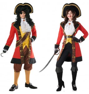 Fatos de casal Piratas do Capitão Gancho