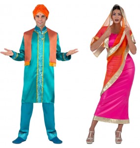Fatos de casal Reis hindus de Bollywood