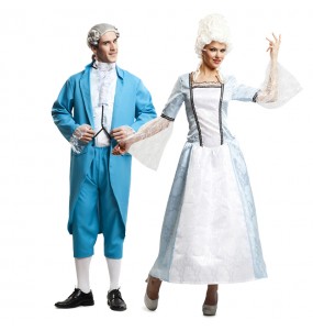 O casal Cavaleiro e Dama Versalles original e engraçado para se disfraçar com o seu parceiro