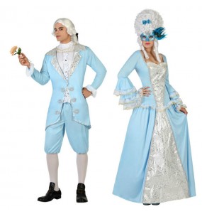 O casal veneziano Belle Époque original e engraçado para se disfraçar com o seu parceiro