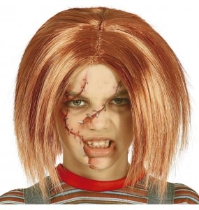 Peruca de criança Chucky Wig para completar o seu disfarce assutador