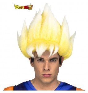 A Peruca Goku Super Saiyan adulto mais engraçada para festas de fantasia