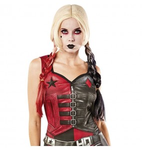 Peruca Harley Quinn Suicide Squad 2 para completar o seu disfarce assutador