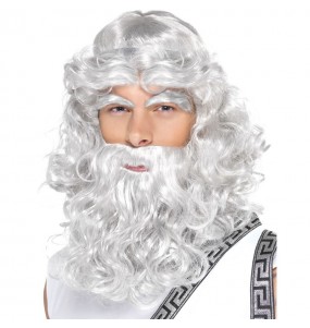 A Peruca Netuno com barba mais engraçada para festas de fantasia