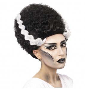 Peluca Novia de Frankenstein para mujer para completar tu disfraz de miedo