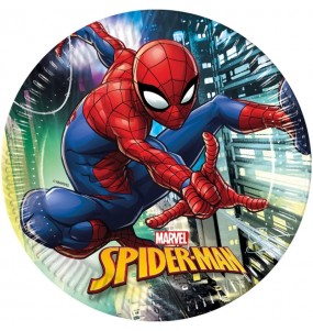 Pratos Spiderman de Festa 23cm
