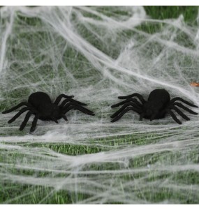 Conjunto 2 aranhas 10 cm para Halloween