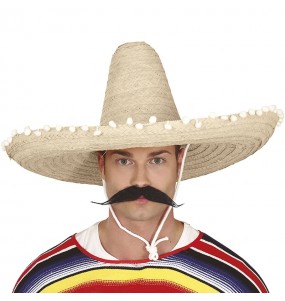 chapéu de palha mexicano para completar o seu disfarce
