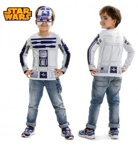 Disfarce Camisola R2-D2 menino para deixar voar a sua imaginação