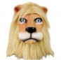 Máscara leão com pêlo para completar o seu fato Halloween e Carnaval