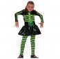 Disfarce Halloween Esqueleto Fluorescente meninas para uma festa Halloween 
