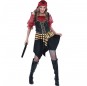 Disfarce original Pirata Vermelha mulher ao melhor preço