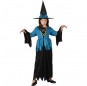 Disfarce Halloween Bruxa Azul meninas para uma festa Halloween 