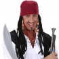 Pirata das Caraíbas de bandana com dreadlocks para completar o seu disfarce