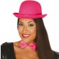 Chapéu de coco cor-de-rosa de luxo para completar o seu disfarce