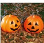 Decoração de abóbora com luz 15 cm para Halloween
