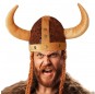 Capacete viking com chifres em tecido para completar o seu disfarce