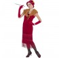 Disfarce original Charleston anos 20 vermelho mulher ao melhor preço