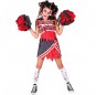 Disfarce de Cheerleader universitária zombie para menina