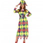 Disfarce original Arlequina Multicolor mulher ao melhor preço