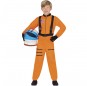 Disfarce de Astronauta cor de laranja para menino