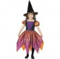 Fato de Bruxa Gato Halloween para menina 
