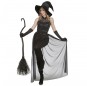 Fato de Bruxa preta mulher para a noite de Halloween 