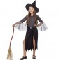 Disfarce Halloween Bruxa prateada meninas para uma festa Halloween