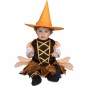 Disfarce Halloween bruxinha abóbora com que o teu bebé ficará divertido.