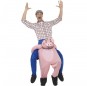 Disfarce Ride On Porco adulto divertidíssimo para qualquer ocasião