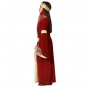 Fato de Dama medieval vermelha para menina perfil