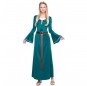 Disfarce original Donzela Medieval Verde mulher ao melhor preço