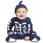 Disfarce Halloween Esqueleto azul com que o teu bebé ficará divertido.