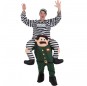 Disfarce Ride On Prisioneiro em Guarda Civil adulto divertidíssimo para qualquer ocasião