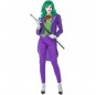 Fato de Joker Vilã mulher para a noite de Halloween 